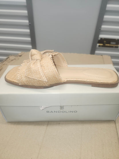 Bandolino Vallen Wedge Shoes Light Natural, Size 7.5 M