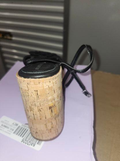 Madden Girl Black Flower Platform Dress Sandals, Size 7MUS