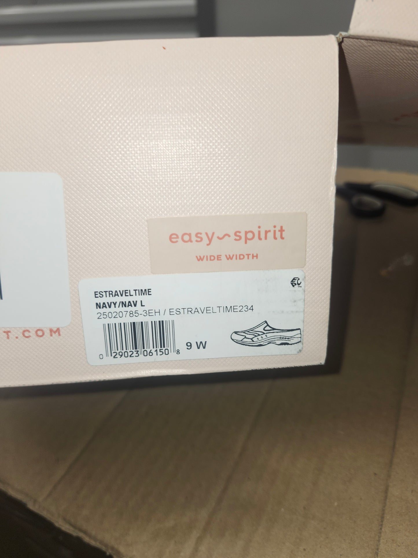 Easy Spirit Traveltime Casual Clogs Navy Leather Size 9