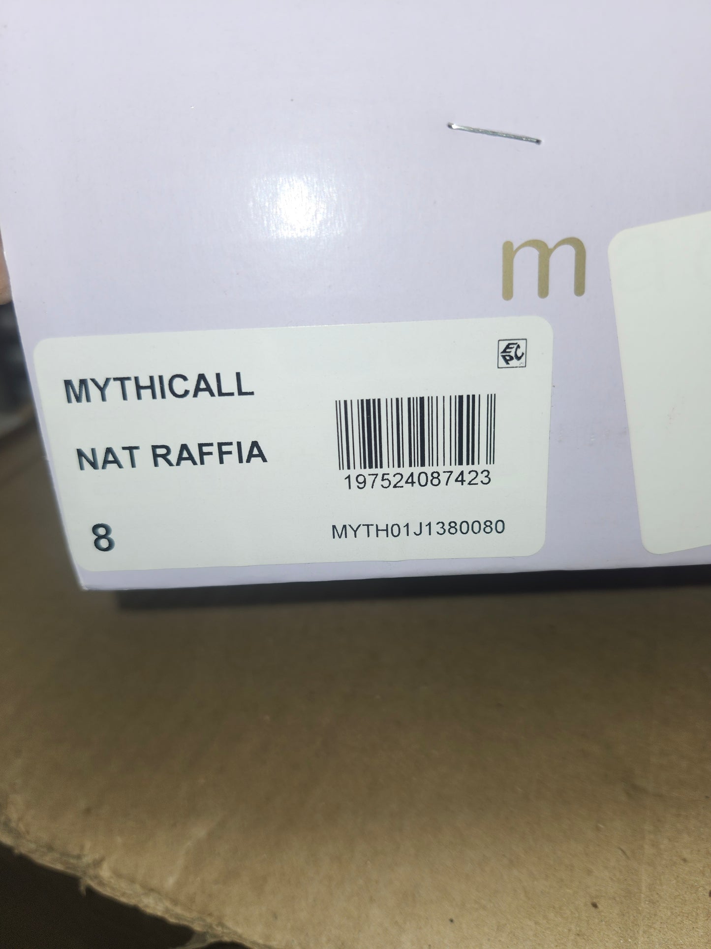 Madden Girl Mythical Natural Raffia Heel Shoes, Size 8 M