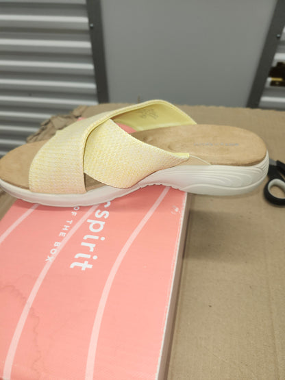 Easy Spirit Taite Women's Size 7 Yellow Slide Sandals