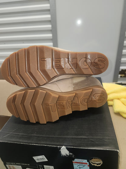 Sorel Joan of Arctic Chelsea Lux Natural Tan Size 11