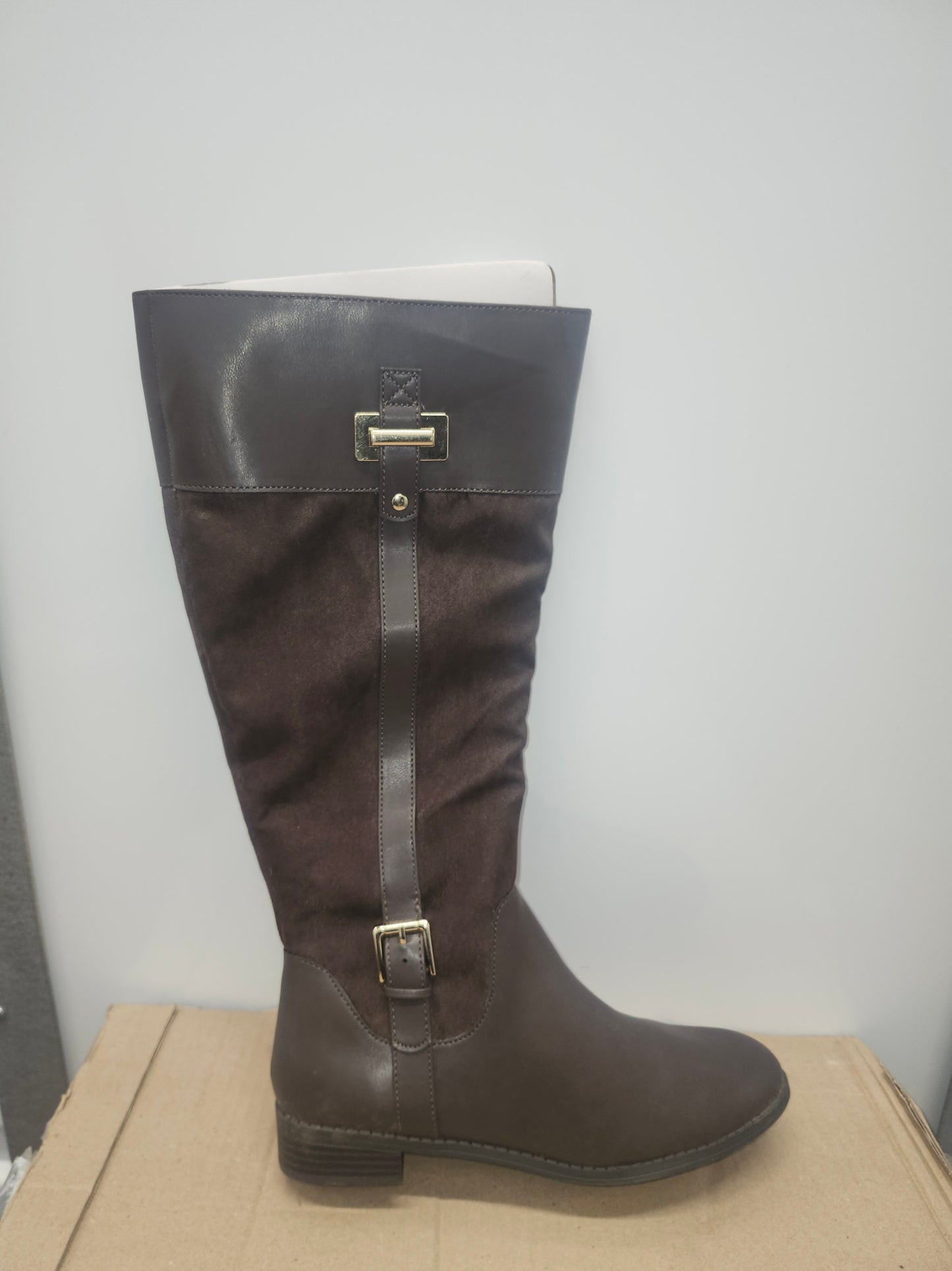 Karen Scott Deliee2 Brown Riding Boot 9.5 M Wc
