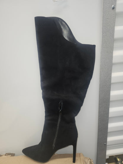 Nine West Teleena Wide Calf Heeled Boots Size 9