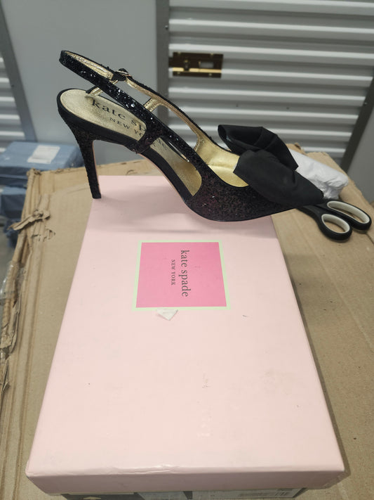 Kate Spade Sheela Sling Heels Black Size 8B