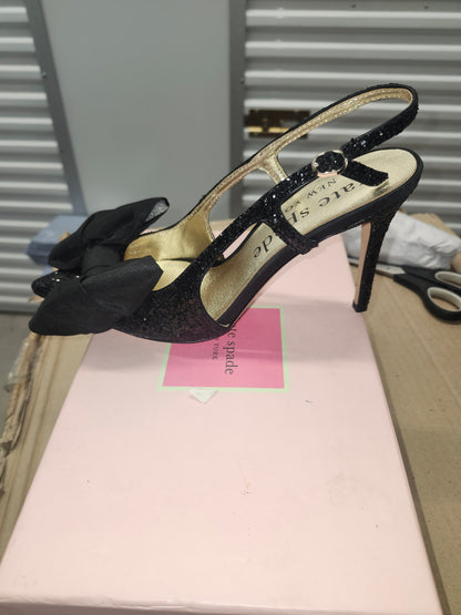Kate Spade Sheela Sling Heels Black Size 8B