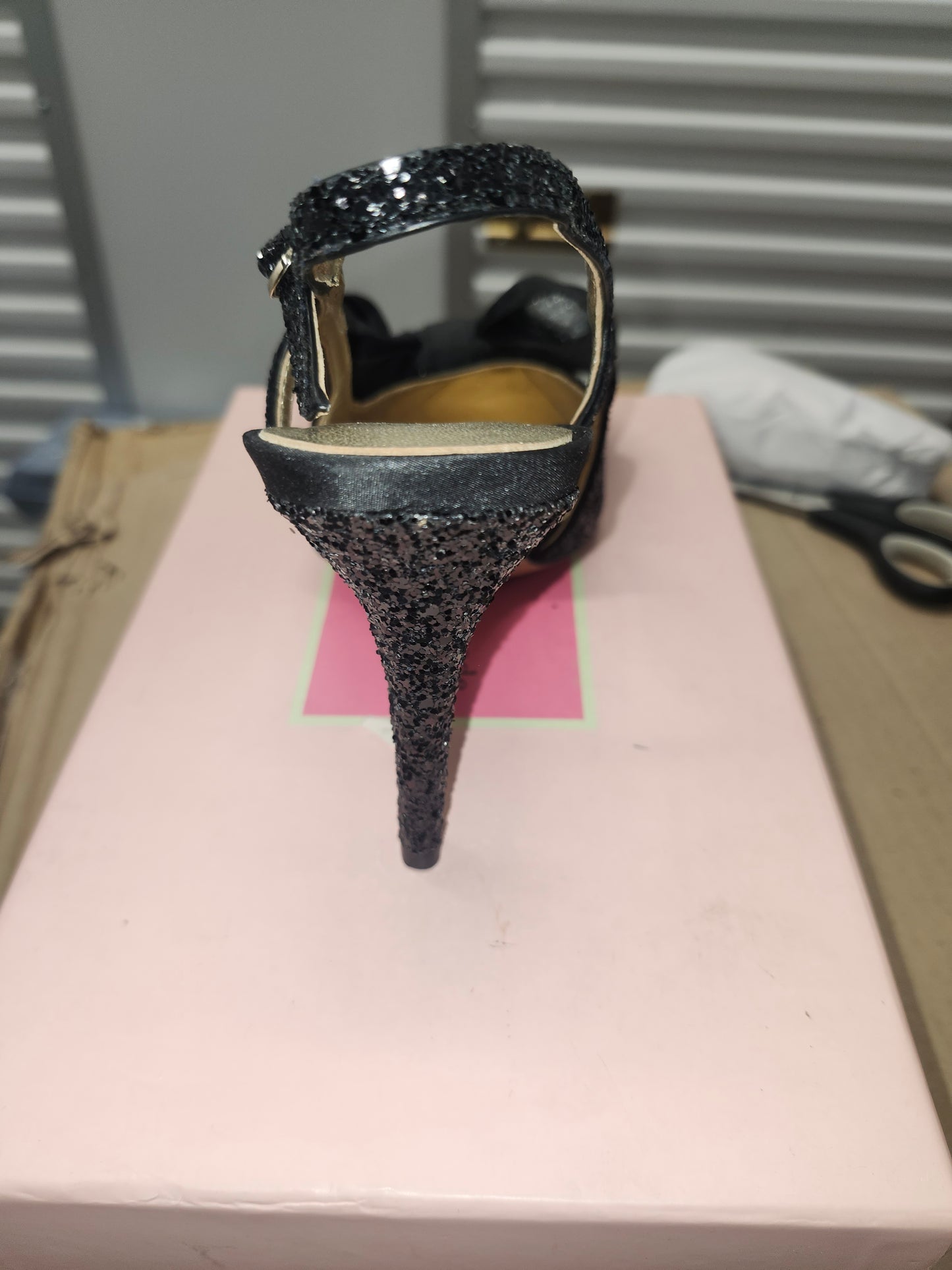 Kate Spade Sheela Sling Heels Black Size 8B