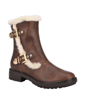 Gbg Los Angeles Garit Furry Booties Lug Sole Size 8M