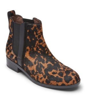 Rockport Larkyn Leopard Print Chelsea Boots 6.5 M