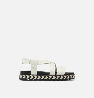 Sorel Roaming Criss Cross Sandal Chalk, Size UK 5.5 I US 7.5