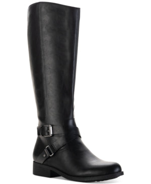 Style & Company Marliee Wide Calf Motorcycle Boots 7.5