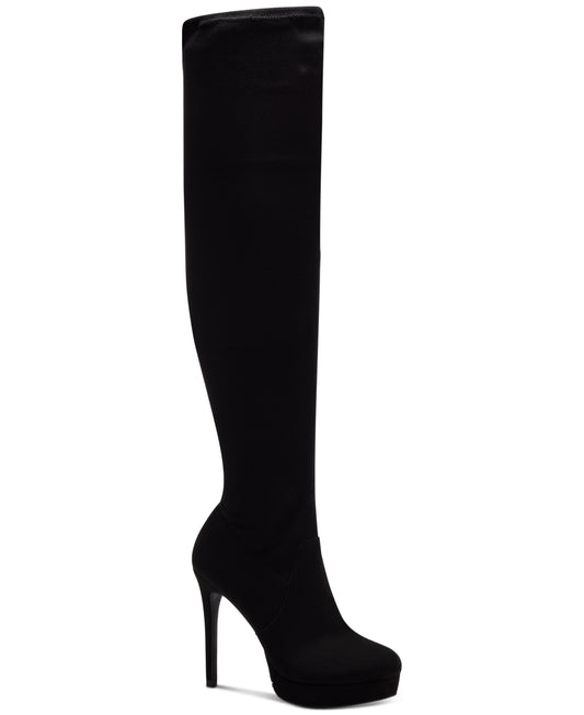 Thalia Sodi Clarissa Black Stiletto Dress Boots, Size 10