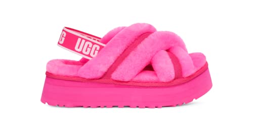 Ugg Disco Cross Slide Platform Size 7 - Taffy Pink
