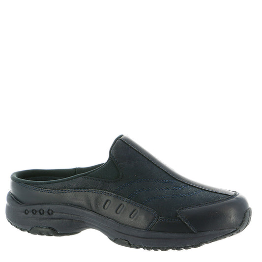 Easy Spirit Traveltime Casual Clogs Navy Leather Size 9