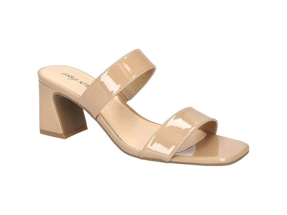 Easy Street Clovelle Square Toe Sandals, Size 7, Nude