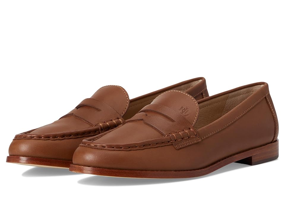 Lauren Ralph Lauren Wynnie Loafer, Deep Saddle Tan, Size 7B
