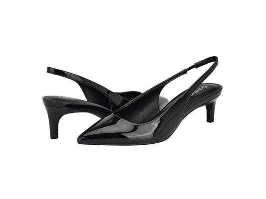 Calvin Klein Dainty Women's Black Patent Leather Shoes 8.5 M