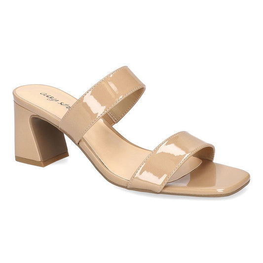 Easy Street Clovelle Square Toe Sandals, Size 7, Nude
