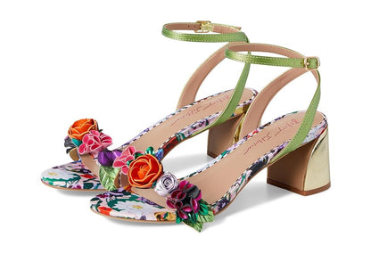 Betsey Johnson Women's Darcee Floral Two-Piece Dress Sandals - Pale Pink Floral. 7.5