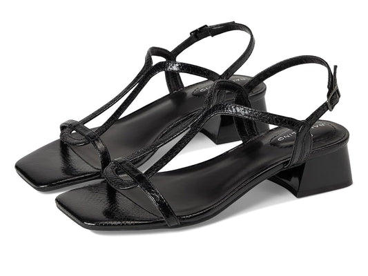 Bandolino Primadon Dress Sandals Black Snake, Size 8 M