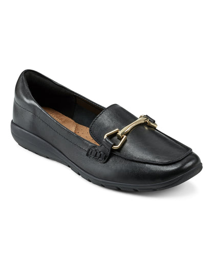 Easy Spirit Amalie EFlex Slip-On Loafers, Black Leather, Size 7MUS