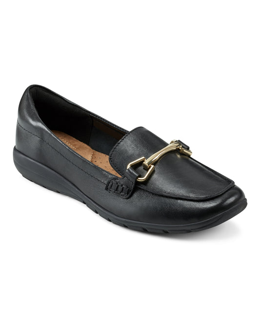 Easy Spirit Amalie EFlex Slip-On Loafers, Black Leather, Size 7MUS