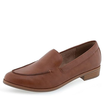 Aerosoles East Side Loafers Dark Tan, Size US 9