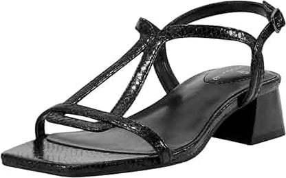 Bandolino Primadon Dress Sandals Black Snake, Size 8 M
