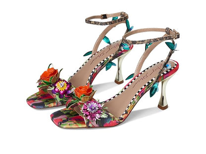 Betsey Johnson Women's Darcee Floral Two-Piece Dress Sandals - Pale Pink Floral. 7.5