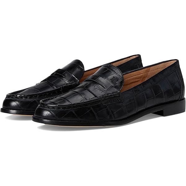 Lauren Ralph Lauren Wynnie Loafer, Black Leather, Size 10 B