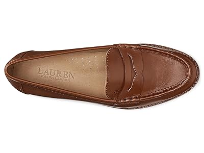 Lauren Ralph Lauren Wynnie Loafer, Deep Saddle Tan, Size 6.5 B