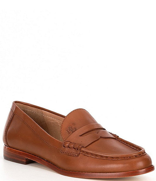 Lauren Ralph Lauren Wynnie Loafer, Deep Saddle Tan, Size 7B