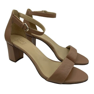 Naturalizer Vera Buckle Ankle Strap Heel Sandals, Size 9.5