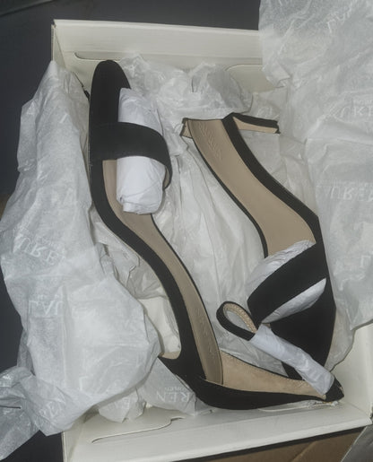 Lauren Ralph Lauren Allie Dress Sandals Black, Size 7.5MUS
