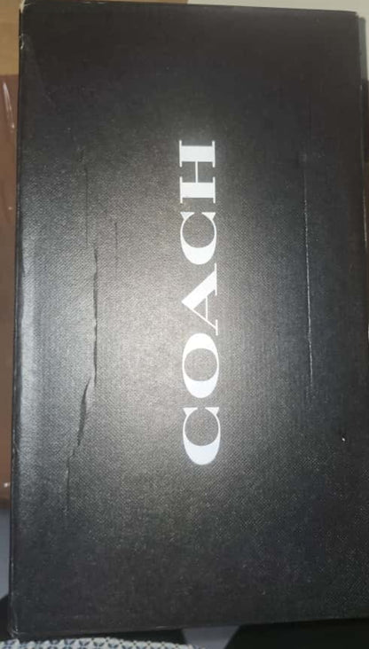 COACH Ava Ballet Pumps Silver Leather Size 10 B - Medium