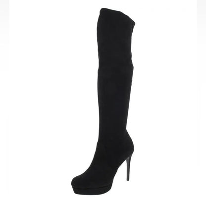 Thalia Sodi Clarissa Black Stiletto Dress Boots, Size 10