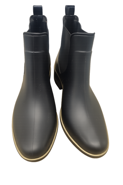 kate spade chelsea black gold rain boot Size 9