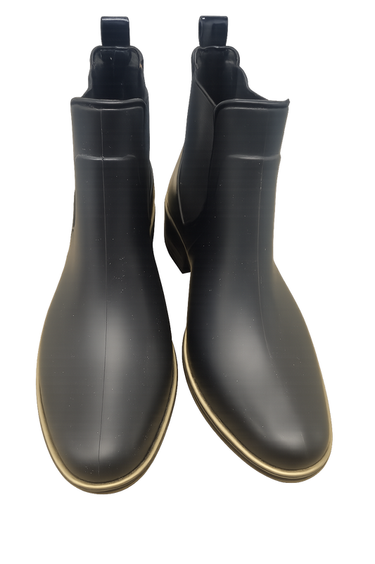 kate spade chelsea black gold rain boot Size 9