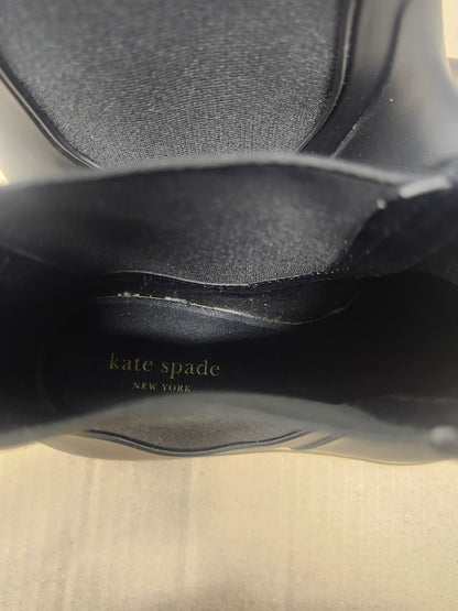 kate spade chelsea black gold rain boot Size 9
