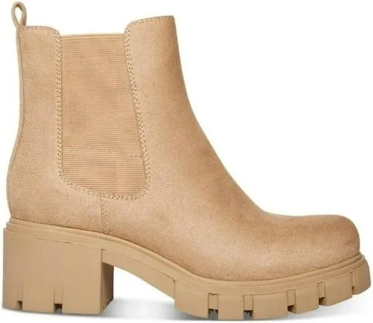 Madden Girl Tessa Chelsea Boots Laceless Round Toe US 9