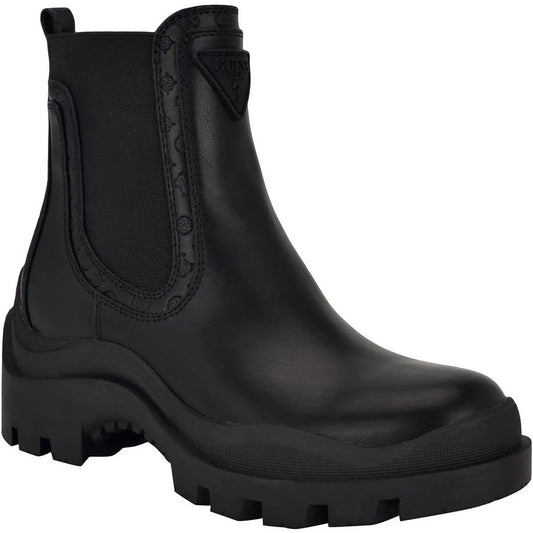 GUESS Women's Yesses Triple Triangle Lug Sole Gore Chelsea Boots Size 9.5MUS